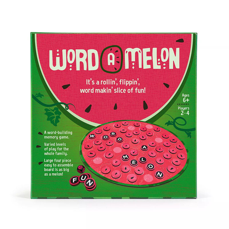 WordAMelon Game It's a Rollin', Flippin' Word Makin' Slice of Fun