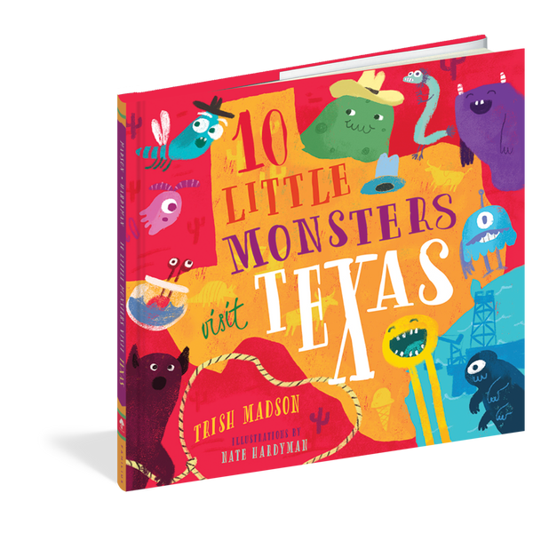 Workman Publishing: 10 Little Monsters Visit Texas (Hardcover Book)-Workman Publishing-Little Giant Kidz