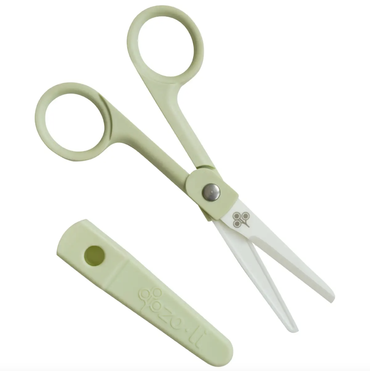 ZoLi SNIP Ceramic Food Scissors - Sage Green-ZOLI-Little Giant Kidz