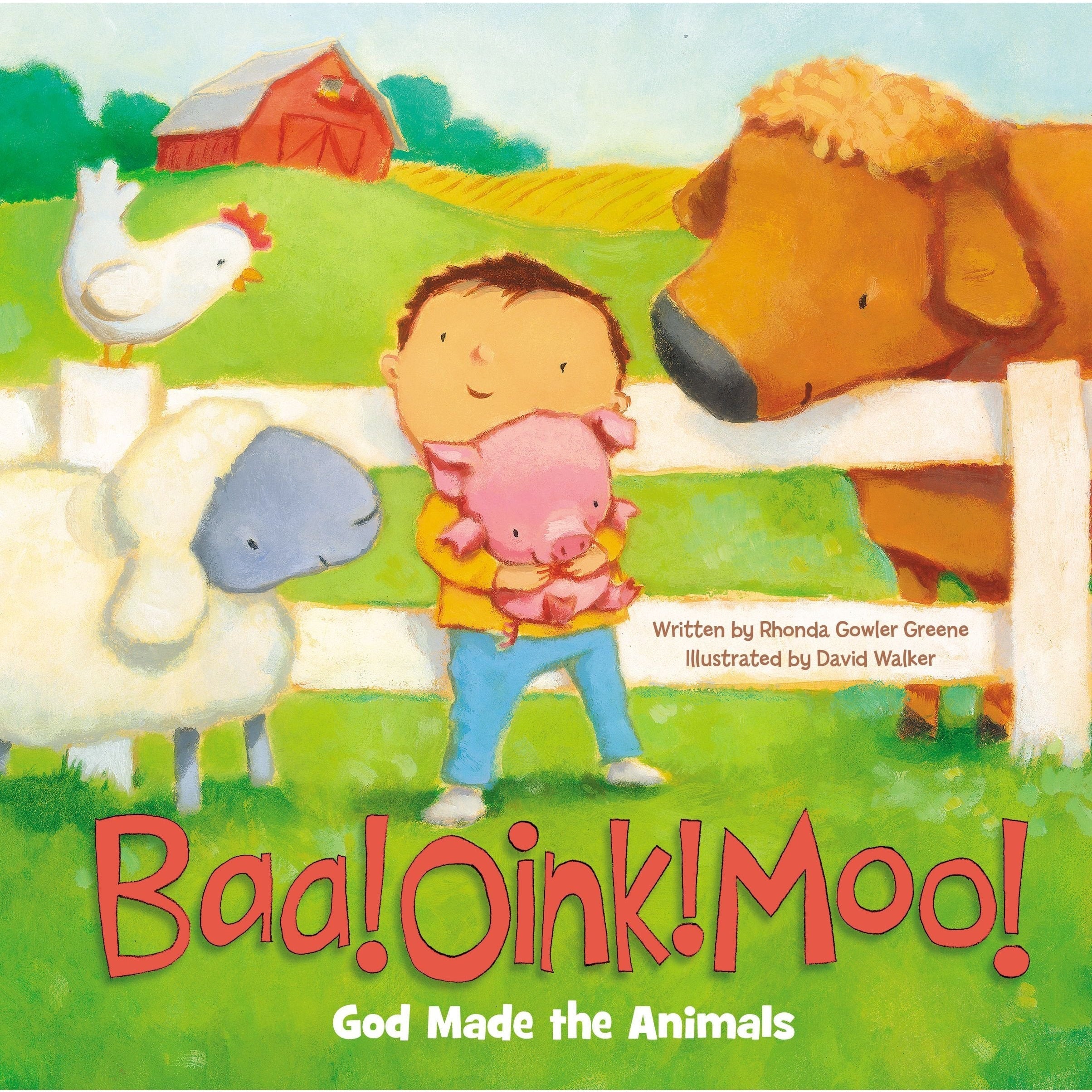 Zonder Kidz: Baa! Oink! Moo! God Made the Animals (Padded Board Book)-HARPER COLLINS PUBLISHERS-Little Giant Kidz