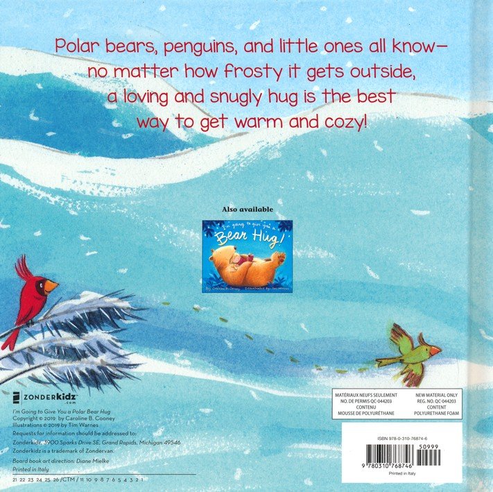 Zonder Kidz: I'm Going to Give You a Polar Bear Hug! (Padded Board Book)-HARPER COLLINS PUBLISHERS-Little Giant Kidz