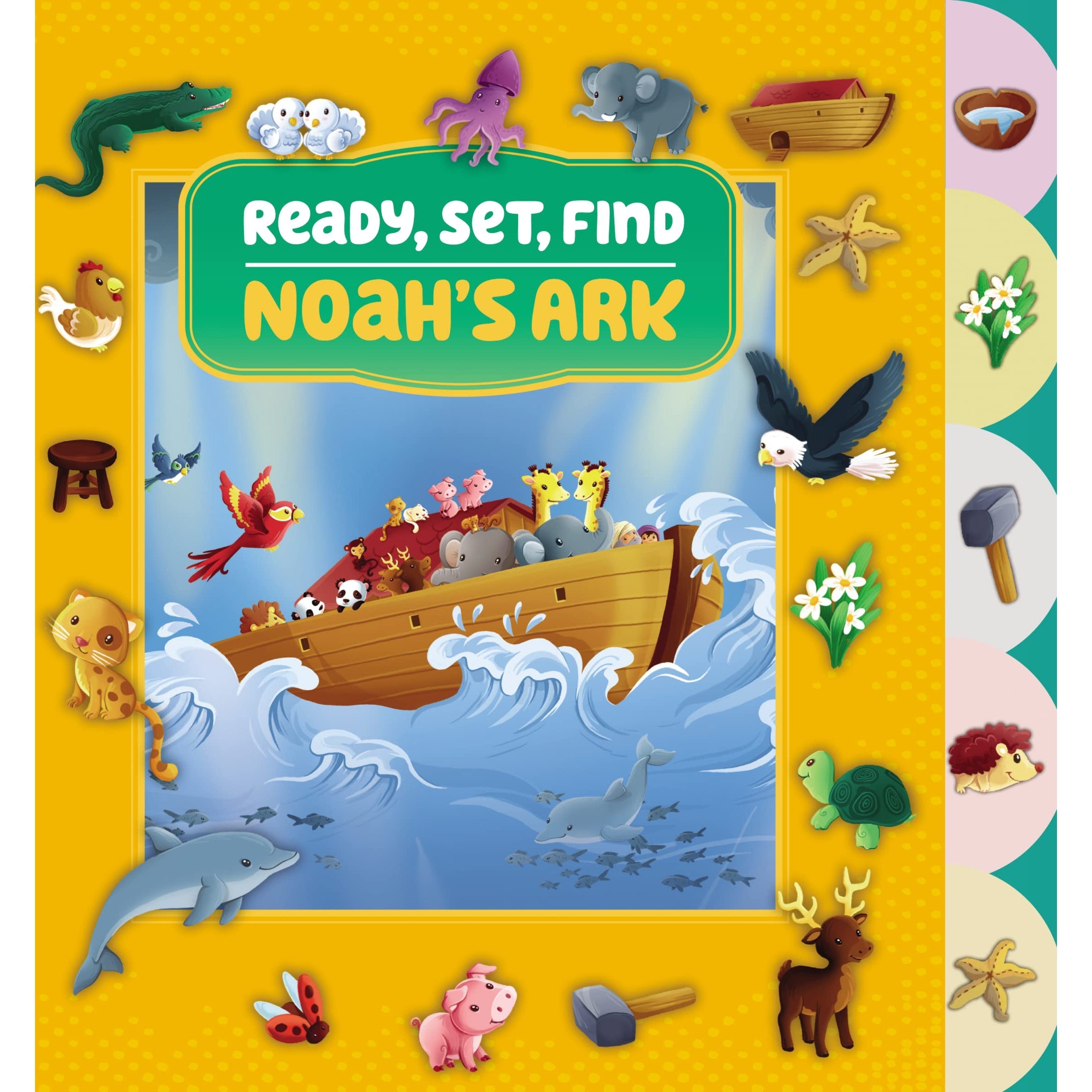 Zonder Kidz: Ready, Set, Find Noah's Ark (Board Book)-HARPER COLLINS PUBLISHERS-Little Giant Kidz